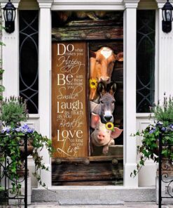 farm animals door cover 3817