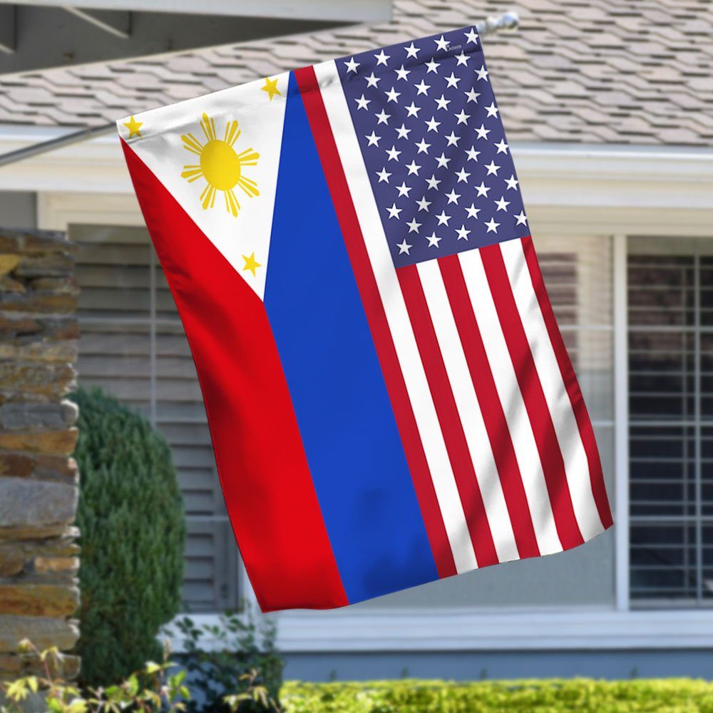 Filipino American Philippine Usa Flag Tqn251f