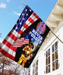 firefighter 9 11 never forget patriot day flag 1811