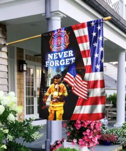 firefighter 9 11 never forget patriot day flag 7505