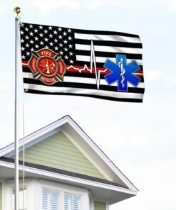 firefighter emt flag first responder grommet flag trv1880gfv1 3365