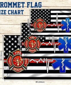 firefighter emt flag first responder grommet flag trv1880gfv1 3865