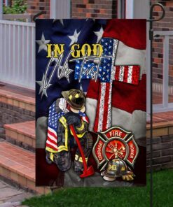 firefighter flag in god we trust mlh1873f 5168