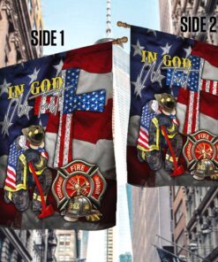 firefighter flag in god we trust mlh1873f 7747