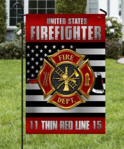 firefighter grommet flag fire dept lnt177fv1 5307