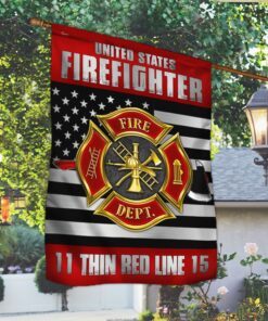 firefighter grommet flag fire dept lnt177fv1 7082