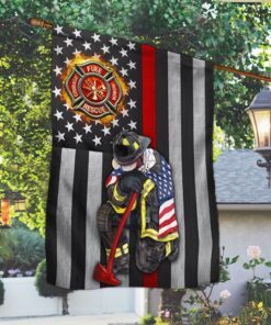 firefighter honor courage american flag tpt213f 1624