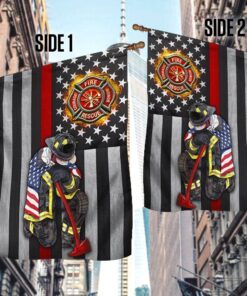 firefighter honor courage american flag tpt213f 3818