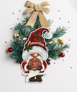 firefighter ornament gnome back the red dbd2934o 1789