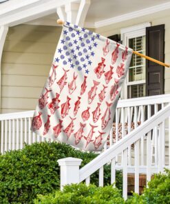 fish sea shells american flag mln416f 2537