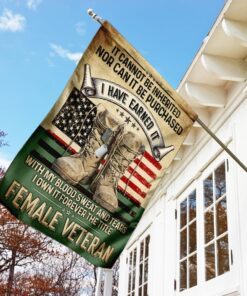 forever the title female veteran flag 4892