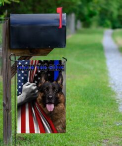 german shepherd back the blue flag 6523