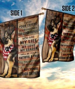 german shepherd i am your friend flag 2744