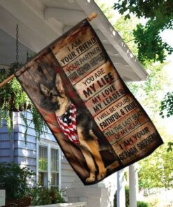 german shepherd i am your friend flag 4113