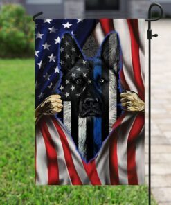 german shepherd k9 unit flag 7246