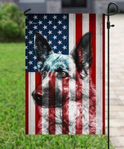 german shepherd u.s flag 4169