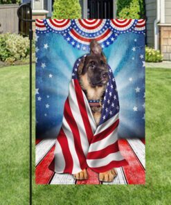 german shepherd wrap in glory american flag thb3483fv1 7231