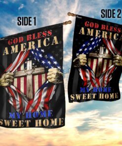 god bless america my home sweet home flag 1126