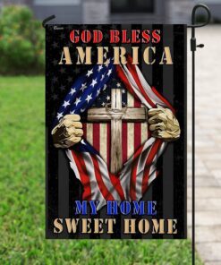 god bless america my home sweet home flag 2403