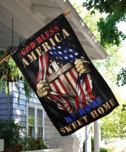 god bless america my home sweet home flag 2552