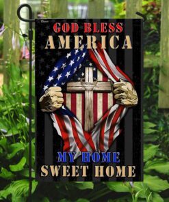 god bless america my home sweet home flag 4342