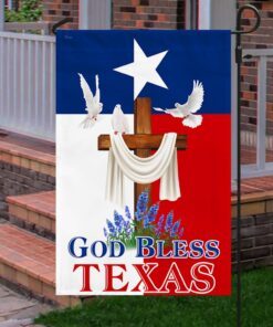 god bless texas flag tqn268f 2378