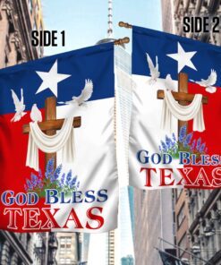 god bless texas flag tqn268f 4801