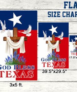 god bless texas flag tqn268f 5736