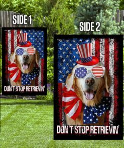 golden retrive live love flag ntb76fv1 3023