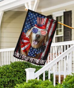 golden retrive live love flag ntb76fv1 3435