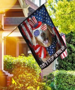 golden retrive live love flag ntb76fv1 6310