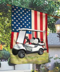 golf cart american flag tqn244f 8189