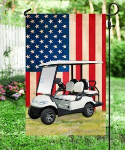 golf cart american flag tqn244f 8633