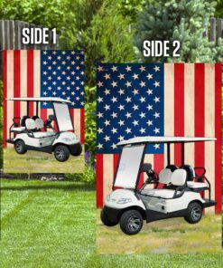 golf cart american flag tqn244f 8982