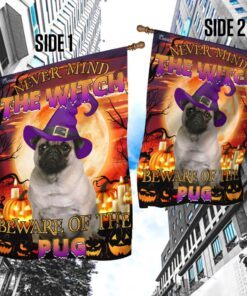 halloween. beware of the pug flag 1042