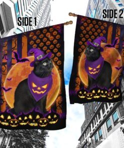 halloween flag beware of the black cat ddh2749fv1 2465