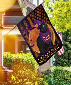 halloween flag beware of the black cat ddh2749fv1 3097