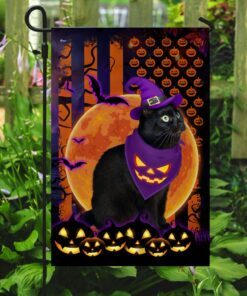 halloween flag beware of the black cat ddh2749fv1 3336