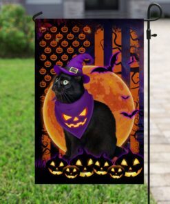 halloween flag beware of the black cat ddh2749fv1 5820