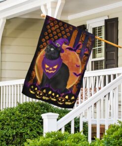 halloween flag beware of the black cat ddh2749fv1 5874