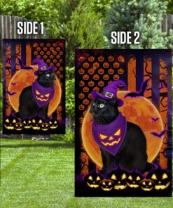 halloween flag beware of the black cat ddh2749fv1 6783