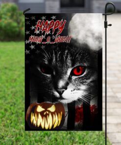 halloween flag happy meowloween flag ntt06f 3675