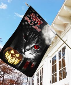 halloween flag happy meowloween flag ntt06f 4967