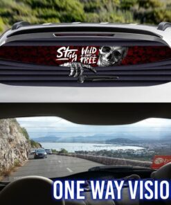 hallowen skull dare you rear window decal ntt30cd 1117