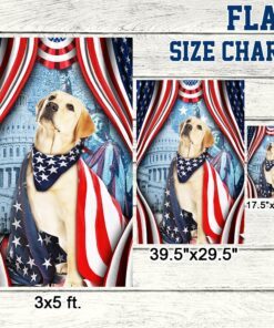 happy 4th of july. german shepherd american flag tpt186fv2 5305