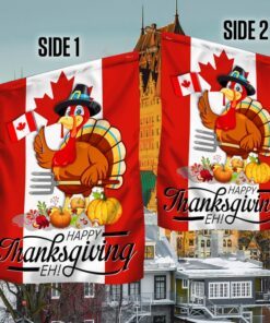 happy canadian thanksgiving flag turkey canada flag tqn408f 5864