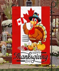 happy canadian thanksgiving flag turkey canada flag tqn408f 7119