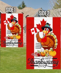 happy canadian thanksgiving flag turkey canada flag tqn408f 8641