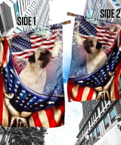 happy independence day pug flag 1782