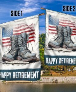 happy retirement u.s. veteran flag tqn1384f 1279